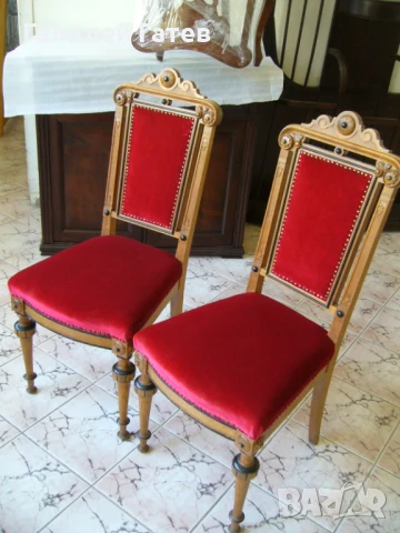 Старинни Двойки Столове -Уникални  Намаления, снимка 14 - Антикварни и старинни предмети - 47069952