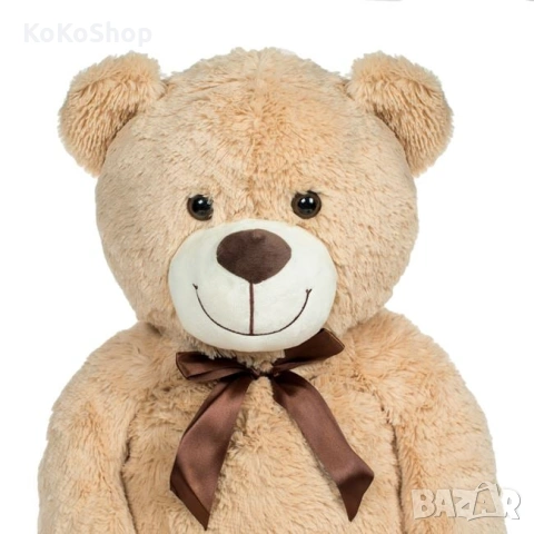 Голямо плюшено мече 1 метър – подарък за Св. Валентин, романтична изненада, снимка 2 - Плюшени играчки - 53304074
