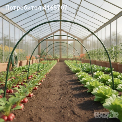 Опора за оранжерия тип арка - издръжлива стомана с полиетиленово покритие, снимка 2 - Оранжерии - 53645639