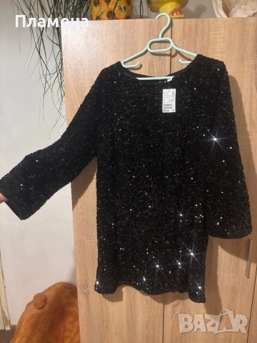 Рокля на паети, снимка 3 - Рокли - 52661438