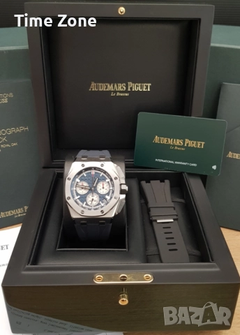 Audemars Piguet Royal Oak Offshore Chronograph 43mm Steel Blue Dial, снимка 2 - Мъжки - 52998647