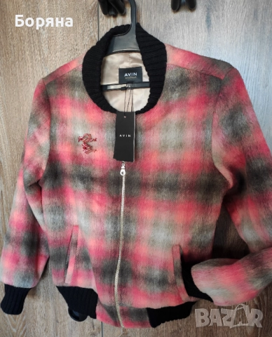 AVIN ново лимитирано вълнено яке бомбър, снимка 7 - Якета - 45887141
