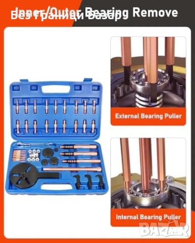 Нов 36 в 1 комплект за вадене демонтаж на лагери и зъбни колела с куфар, снимка 5 - Други стоки за дома - 53793823