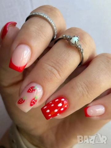 👑 💗Комплект Разкошни Press-on Изкуствени Нокти 24 броя 💋 КОД : nail1160💗 👑 💋 ➡️ 😱Уникалниииии, снимка 1 - Продукти за маникюр - 46705702