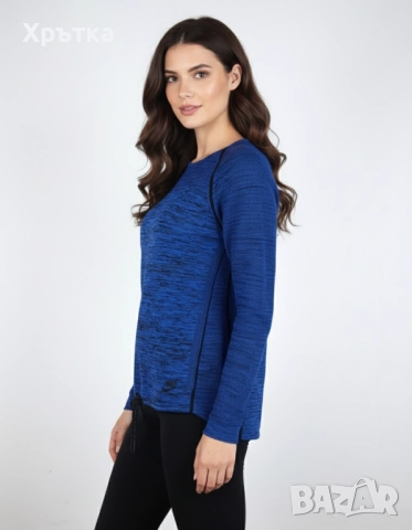 Nike Tech Knit - Оригинална дамска блуза размер L, снимка 2 - Блузи с дълъг ръкав и пуловери - 47465130