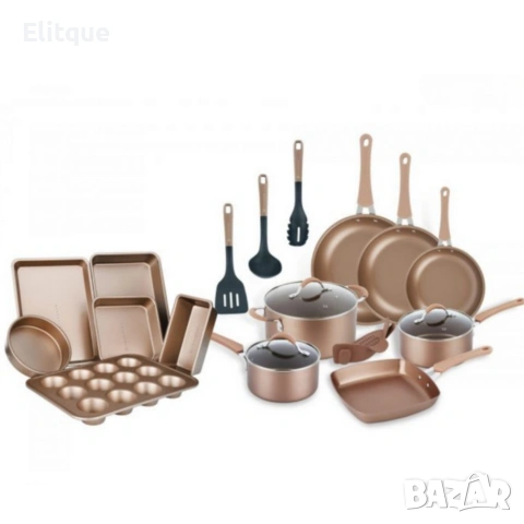 Пълен комплект съдове Edenberg EB-5654 (20 части) с кован алуминий и 3-слойно незалепващо покритие, снимка 10 - Други - 53389252