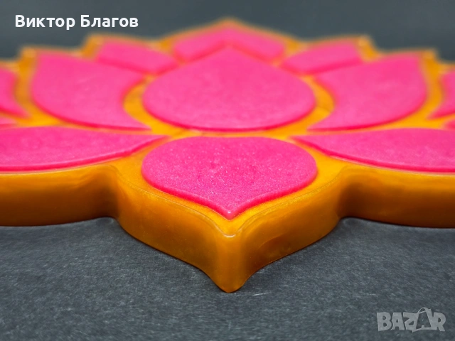 Поставка за чаши от епоксидна смола - Цвете Лотус, снимка 3 - Декорация за дома - 53878177