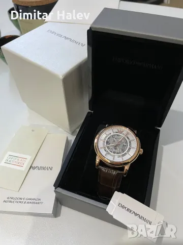 Оригинален автоматичен часовник Emporio Armani Luigi Meccanico, снимка 2 - Мъжки - 46971308