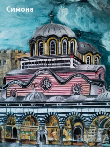 Картина на Рилския манастир, снимка 3 - Картини - 53152267