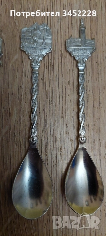 лъжички за колекционери 4 броя , снимка 4 - Антикварни и старинни предмети - 52777553