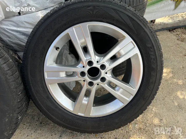 5бр. Алуминиеви джанти със зимни гуми Pirelli 255 55 18 за Mercedes ML, снимка 6 - Гуми и джанти - 47173470