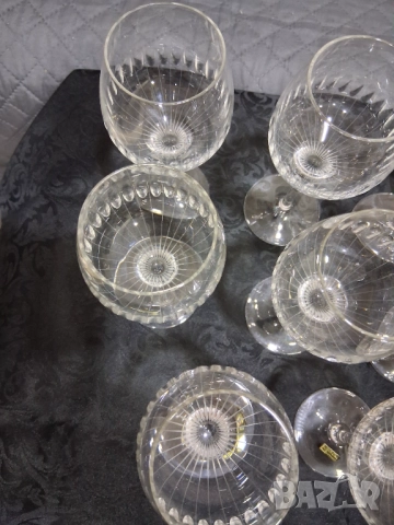 Комплект 12 чаши немски кристал WMF, снимка 4 - Антикварни и старинни предмети - 51937744