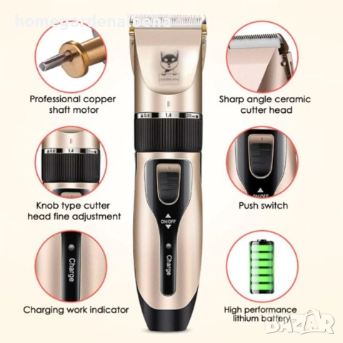 Професионална машинка за подстригване на домашен любимец SHAV76, снимка 4 - Машинки за подстригване - 54076271