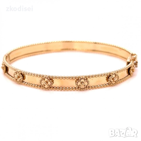 Златна дамска гривна Van Cleef 13,71гр. 14кр. проба:585 модел:33855-3, снимка 2 - Гривни - 51613280