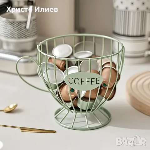Поставка за кафе капсули в скандинавски стил Органайзер за кафе, снимка 2 - Други стоки за дома - 50271401