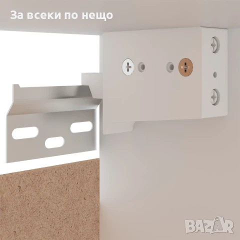 Висящ Шкаф, Бял, 80x31x60 См, ПДЧ Код P807, снимка 7 - Шкафове - 50829128