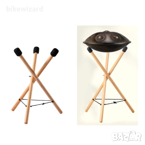 DASNTERED Стойка за барабан Handpan, масивна дървесина НОВА, снимка 5 - Други - 52553977