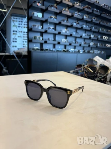 очила с черен обикновен калъф и ув защита versace chanel , снимка 2 - Слънчеви и диоптрични очила - 51301899