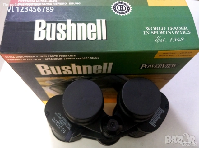 Бинокъл Bushnell, вариооптика 10-70  - ZOOM, снимка 4 - Оборудване и аксесоари за оръжия - 53988467