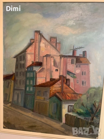 ЕЛЕНА ПАНЕВА - Коцева масло градски пейзай