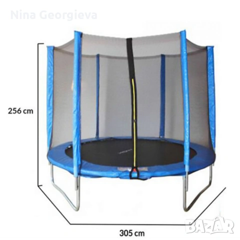 Батут с външна мрежа Jump 10ft - безопасно забавление и тренировка, снимка 4 - Други игри - 53851613