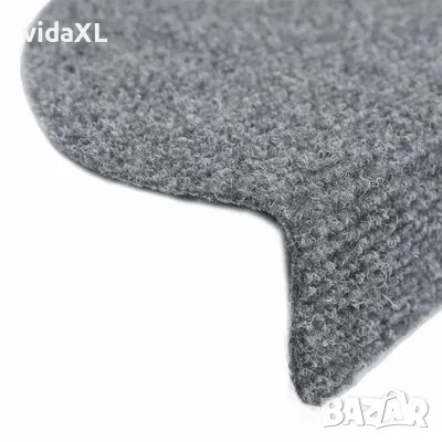 vidaXL Самозалепващи стелки за стъпала, 5 бр, светлосиви, 65x21x4 см（SKU:149704）, снимка 3 - Други - 48716064