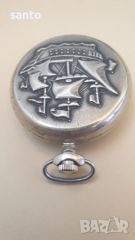 Механичен джобен часовник Молния , снимка 6 - Антикварни и старинни предмети - 53838017