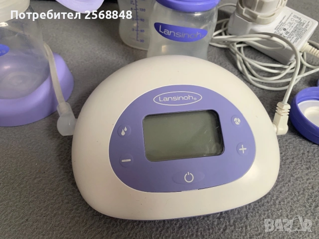 Двойна помпа за кърма Lansinoh, снимка 5 - Стоки за близнаци - 53386080