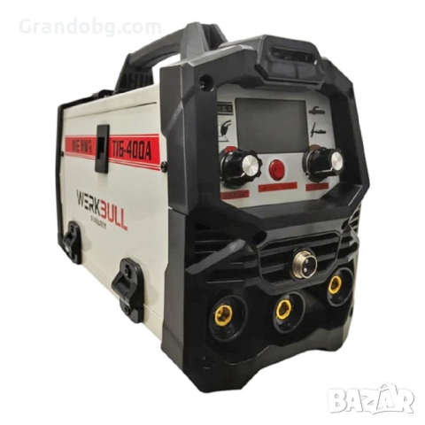 2в1 Телоподаващо Инверторен Електрожен 400А WERKBULL + подарък заваръчна соларна маска и кабели, снимка 2 - Други инструменти - 52108733
