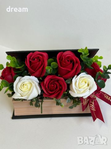 Букет от сапунени рози , снимка 16 - Декорация за дома - 40275710