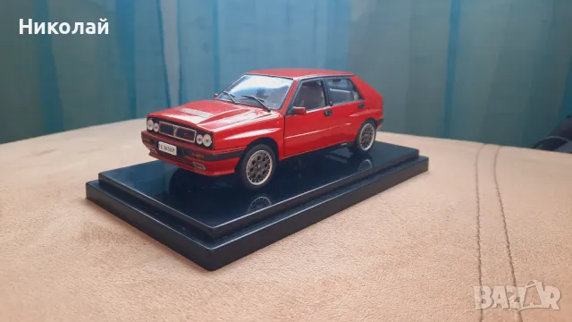 1990 LANCIA DELTA 2.0i HF INTEGRALE 16V *ДЕФЕКТ 1:24 Fabbri Diecast Колекционерски модел количка, снимка 4 - Колекции - 49238429