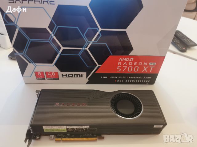 Видеокарта Sapphire Radeon AMD RX5700XT GDDR6 GPU, снимка 1 - Видеокарти - 46270119