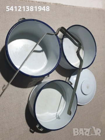 Ретро канчета за храна троен контейнер, снимка 7 - Кутии за храна - 53696607