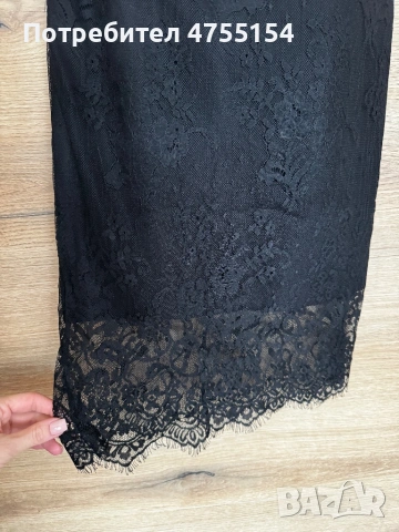Черна рокля ‘дантела’, снимка 2 - Рокли - 53711458