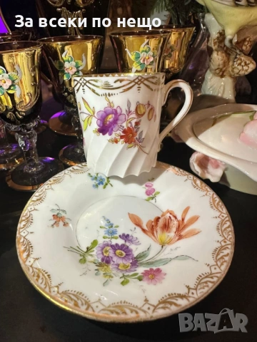 Dresden Silesia Germany от бранда “Porzellanfabrik Hermann Ohme” Код P2132 , снимка 9 - Антикварни и старинни предмети - 54159468