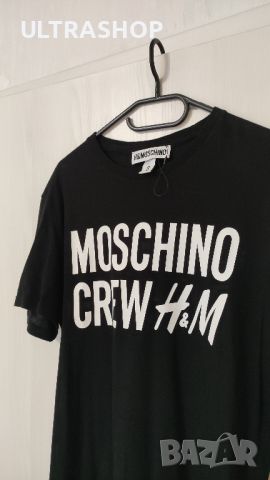 MOSCHINO CREW H&M Crewneck T-Shirt Мъжка тениска в отлично състояние, снимка 12 - Тениски - 33612352