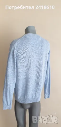 Hugo Boss Baldessarini Italy Cotton Knit Мens Size / L  ОРИГИНАЛ! Мъжка Памучен Пуловер!, снимка 5 - Пуловери - 47072352