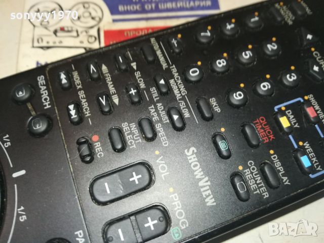 SONY RMT-V186D VTR/TV REMOTE CONTROL-ВНОС SWISS 0606241134, снимка 10 - Дистанционни - 46081365