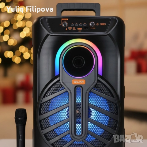 Тонколона с микрофон 