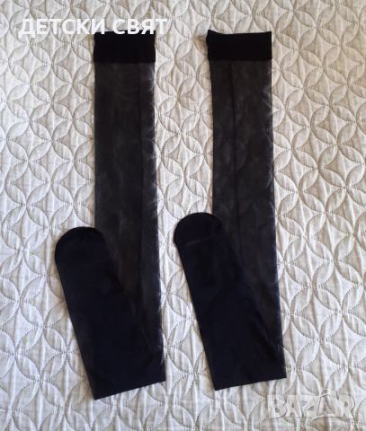 Нови дамски чорапи с ръб, снимка 1 - Бельо - 46162804