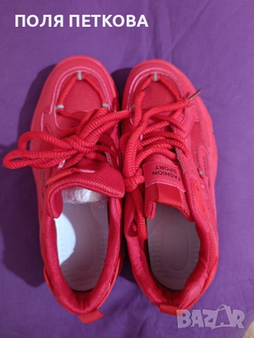 Червени маратонки , снимка 3 - Маратонки - 54061310