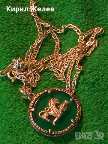 ИТАЛИАНСКИ ДАМСКИ МЕДАЛЬОН от СРЕБРО и СТЪКЛЕНА ПАСТА Paste Vitree Със СРЕБЪРНА 925 ВЕРИЖКА 43850, снимка 14 - Колиета, медальони, синджири - 49913234