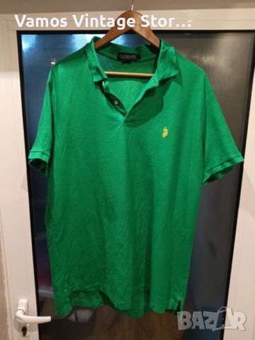 U.S Polo Assn. Performance Pique Shirt - Мъжка Тениска С Яка, снимка 1 - Тениски - 45284658