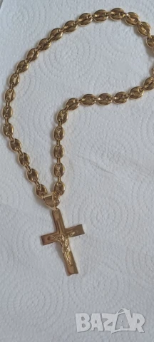 ланец с кръст , снимка 2 - Колиета, медальони, синджири - 50673126