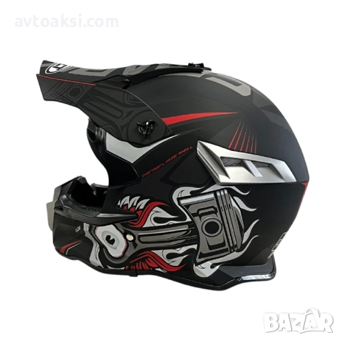 Каска Крос Мотор/Скутер/Бъги/Вело/АТВ три цвята, снимка 10 - Аксесоари и консумативи - 51891812