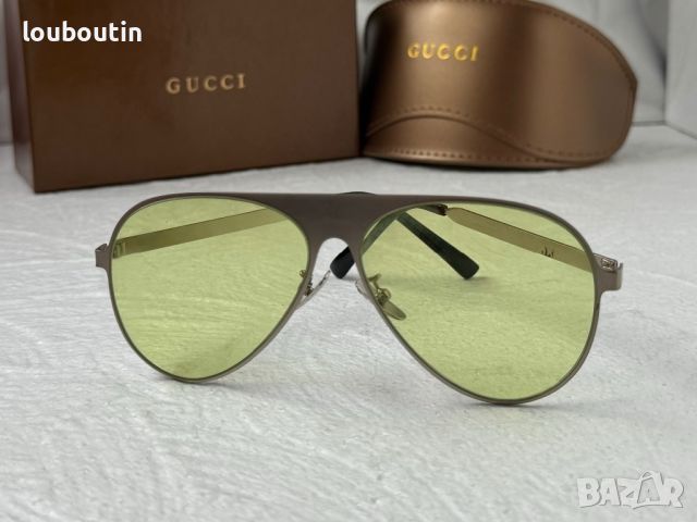 Gucci 2024 мъжки дамски унисекс слънчеви очила авиатор 5 цвята, снимка 7 - Слънчеви и диоптрични очила - 45585979