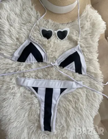 Дамски бански Chanel Victoria Secret Gucci комплект бикини и едно парче , снимка 12 - Бански костюми - 41379041