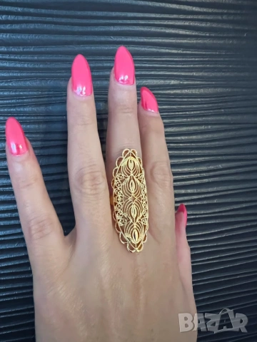 Позлатена дубайска  гривна , снимка 6 - Гривни - 53936757