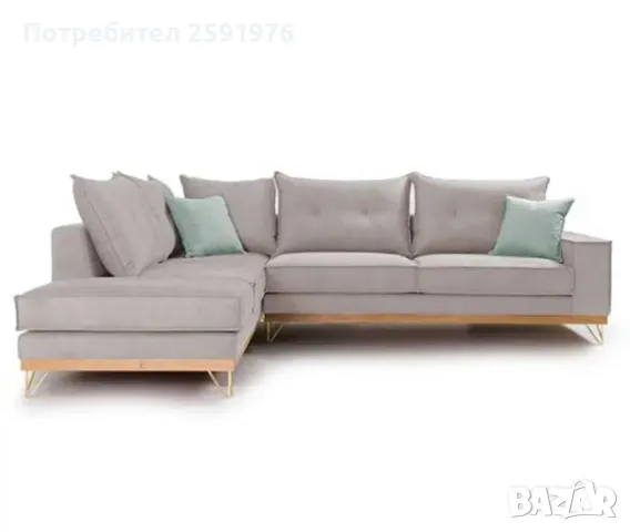 Стилен и елегантен ъглов диван Luхury II от най-високо качество, снимка 1