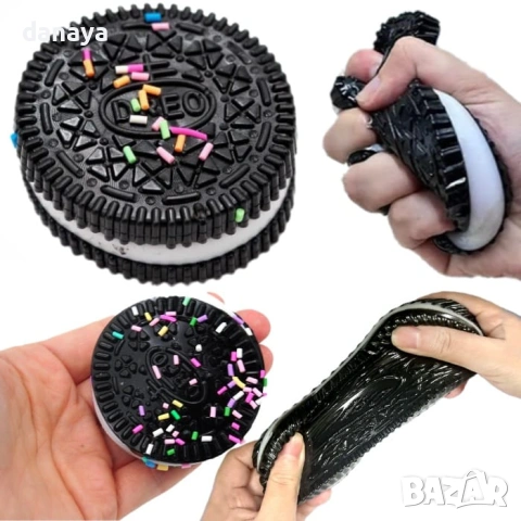 6469 Антистрес играчка за стискане Бисквитка, 10 см, снимка 3 - Други - 54014162